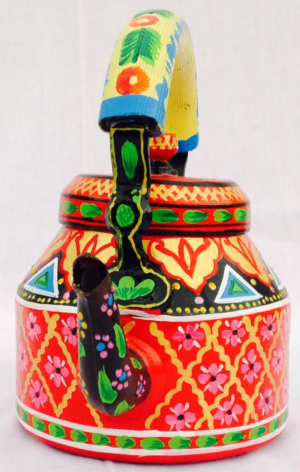 Multicolour_Traditional_Design_Hand_Painted_Tea_Kettle_Pot