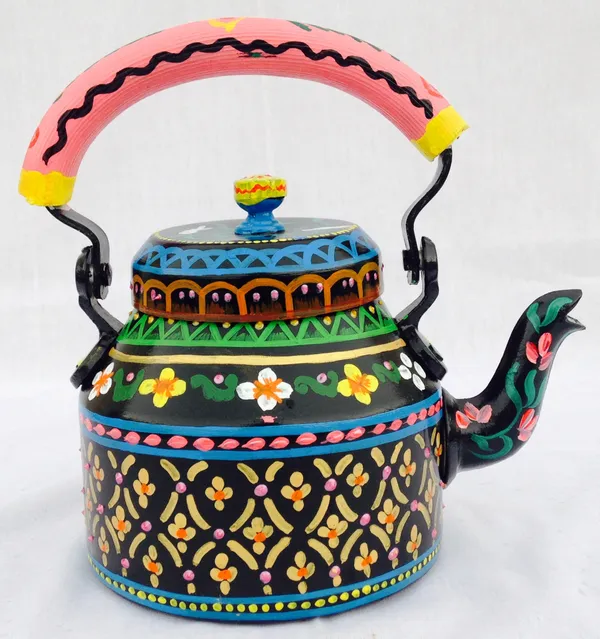 Multicolour_Traditional_Design_Hand_Painted_Tea_Kettle_Pot