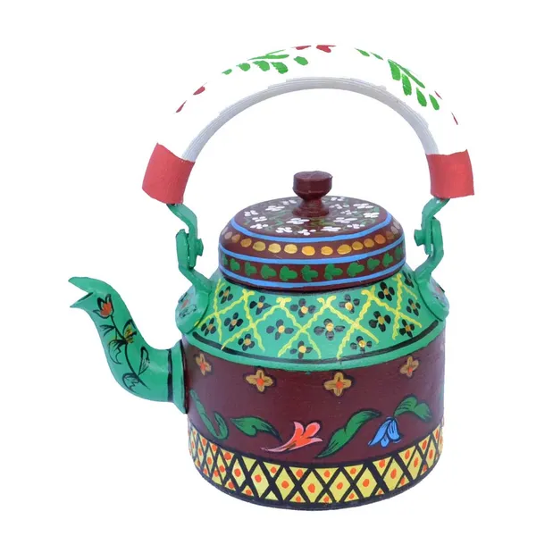 Multicolour_Traditional_Design_Hand_Painted_Tea_Kettle_Pot