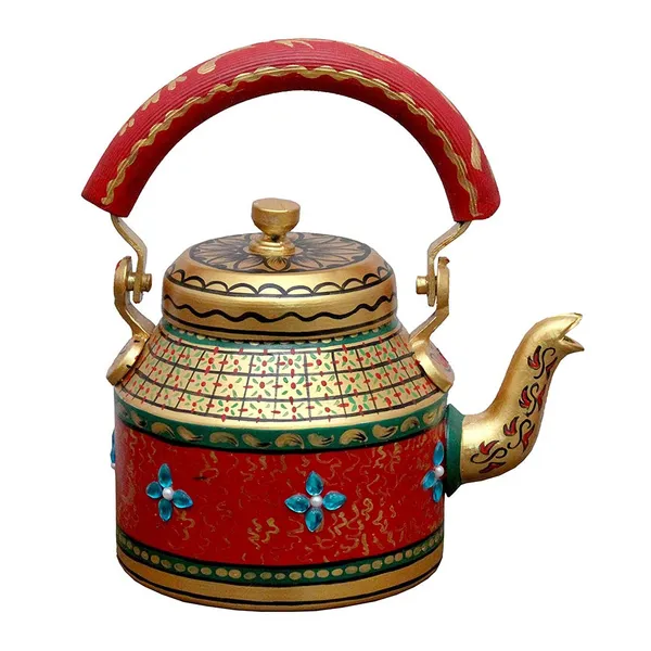 Multicolour_Traditional_Design_Hand_Painted_Tea_Kettle_Pot