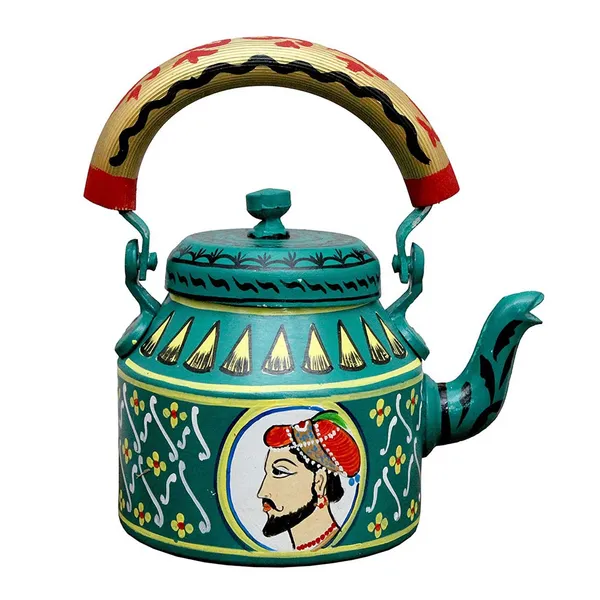 Multicolour_Traditional_Design_Hand_Painted_Tea_Kettle_Pot