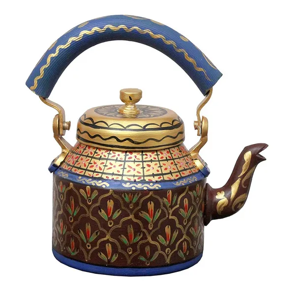 Multicolour_Traditional_Design_Hand_Painted_Tea_Kettle_Pot