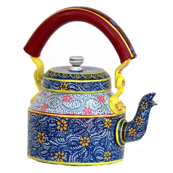 Multicolour_Traditional_Design_Hand_Painted_Tea_Kettle_Pot