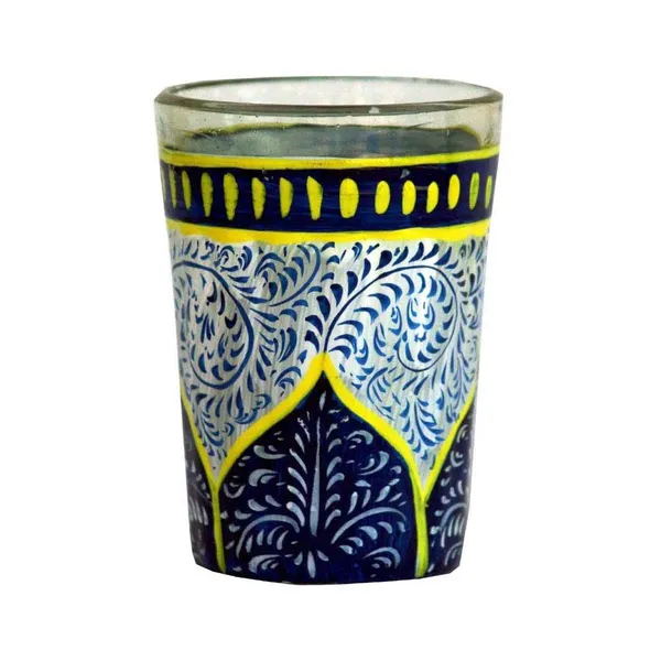 Multicolour_Traditional_Hand_Painted_Figurine_Aluminium_Tea_Kettle_Pot_Set