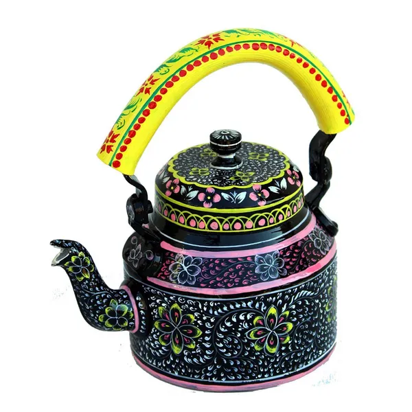Multicolour_Traditional_Design_Hand_Painted_Tea_Kettle_Pot