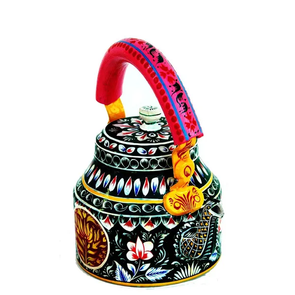 Multicolour_Traditional_Design_Hand_Painted_Tea_Kettle_Pot