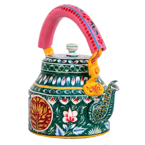 Multicolour_Traditional_Design_Hand_Painted_Tea_Kettle_Pot
