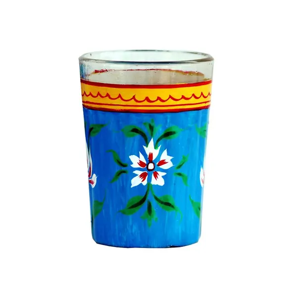 Multicolour_Traditional_Hand_Painted_Figurine_Aluminium_Tea_Kettle_Pot_Set