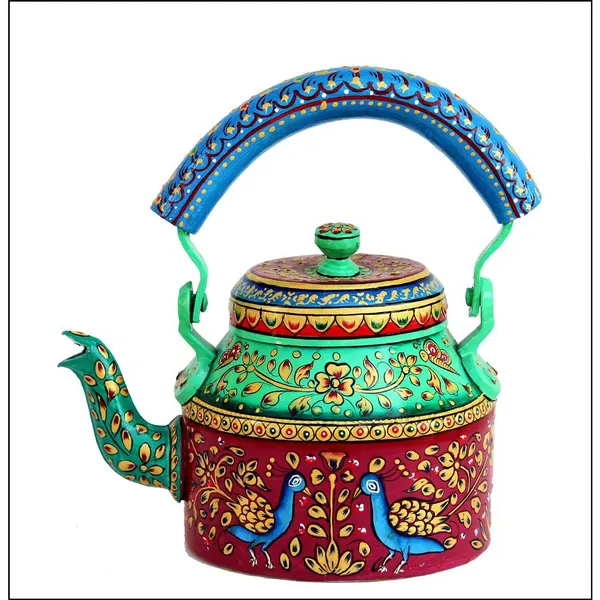 Multicolour_Traditional_Design_Hand_Painted_Tea_Kettle_Pot
