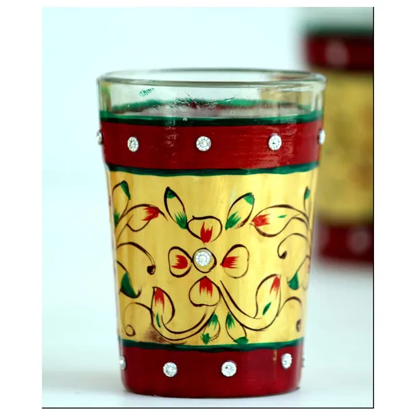 Multicolour_Traditional_Hand_Painted_Figurine_Aluminium_Tea_Kettle_Pot_Set