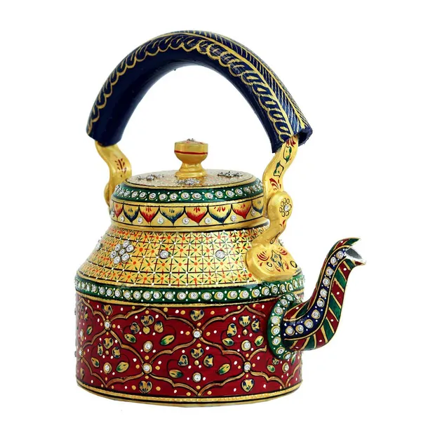 Multicolour_Traditional_Design_Hand_Painted_Tea_Kettle_Pot