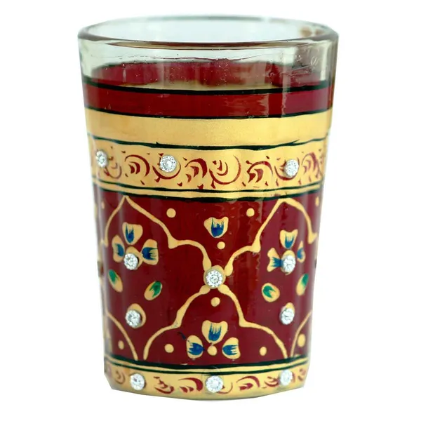 Multicolour_Traditional_Hand_Painted_Figurine_Aluminium_Tea_Kettle_Pot_Set