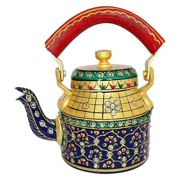 Multicolour_Traditional_Design_Hand_Painted_Tea_Kettle_Pot