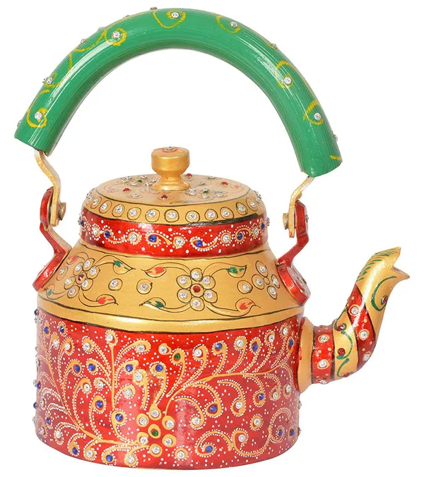Multicolour_Traditional_Design_Hand_Painted_Tea_Kettle_Pot