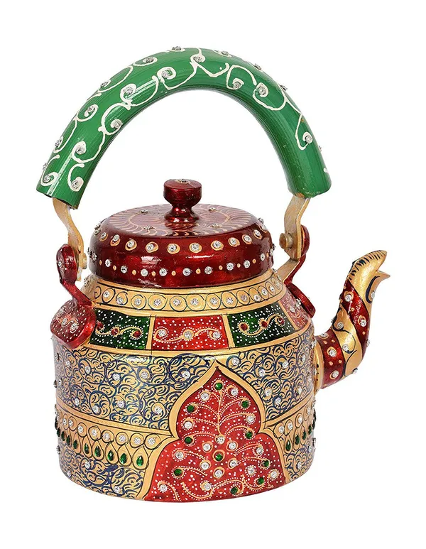 Multicolour_Traditional_Design_Hand_Painted_Tea_Kettle_Pot