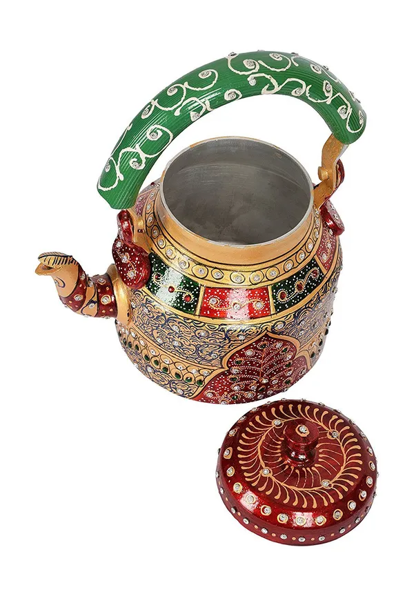 Multicolour_Traditional_Design_Hand_Painted_Tea_Kettle_Pot