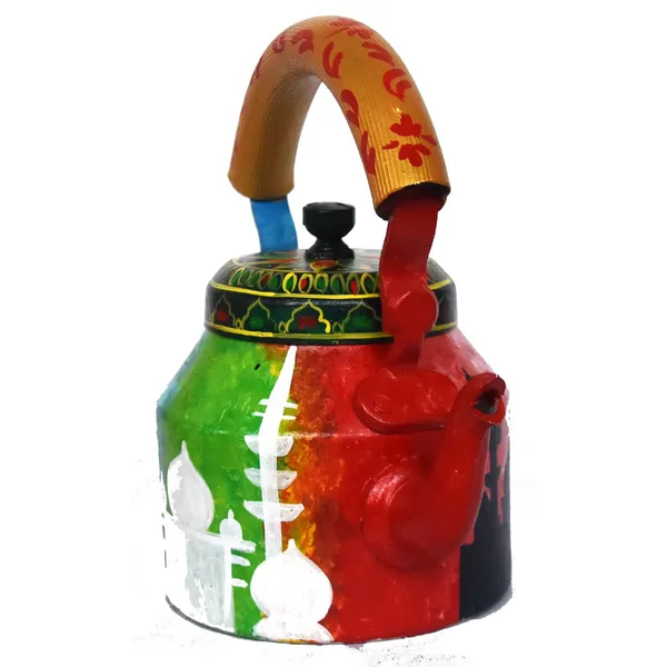 Multicolour_Traditional_Design_Hand_Painted_Tea_Kettle_Pot