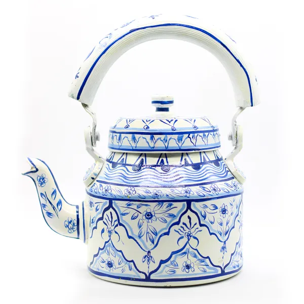 Multicolour_Traditional_Hand_Painted_Figurine_Aluminium_Tea_Kettle_Pot_Set