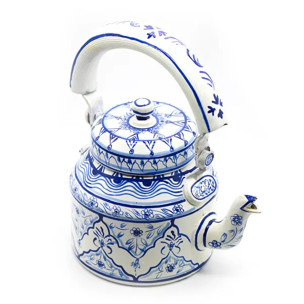 Multicolour_Traditional_Hand_Painted_Figurine_Aluminium_Tea_Kettle_Pot_Set