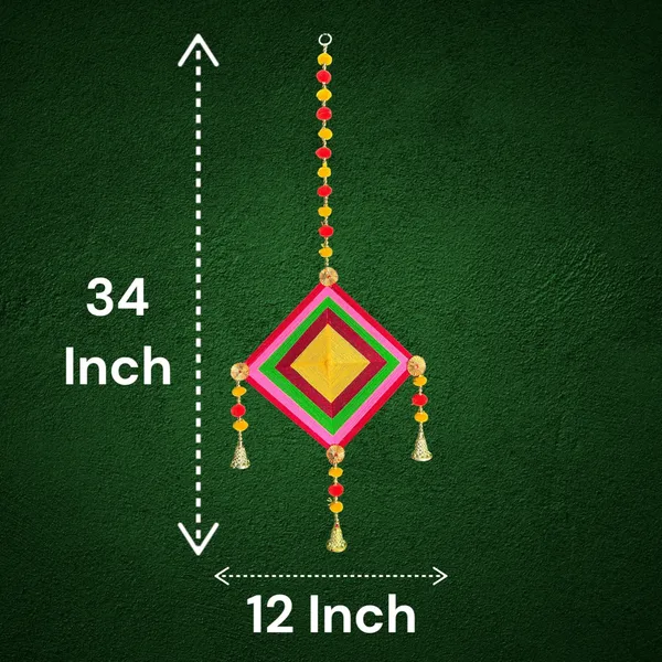 Multicolour_Handmade_Traditional_Design_Woolen_Kites_With_Beads_Pack_Of_4