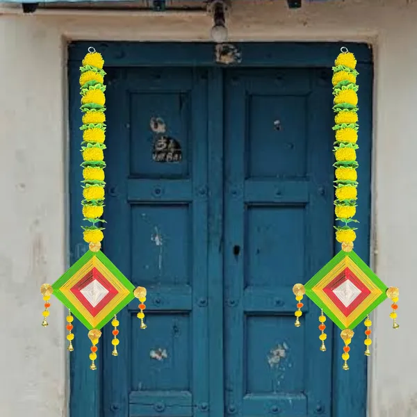 Multicolour_Handmade_Traditional_Design_Woolen_Kites_With_Beads_Pack_Of_4