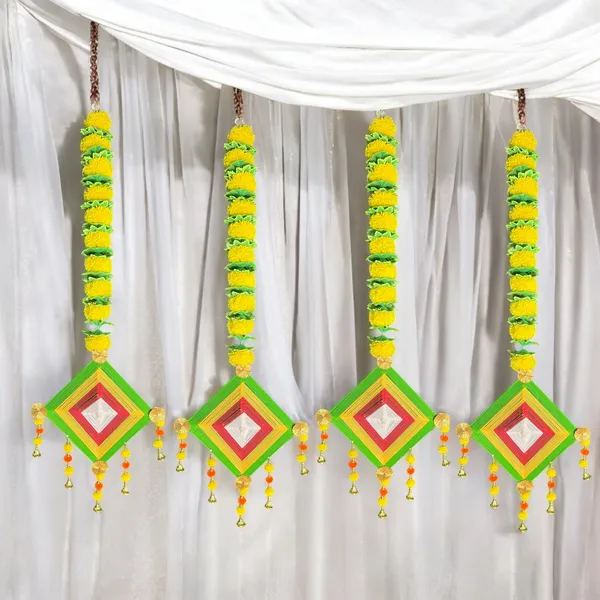 Multicolour_Handmade_Traditional_Design_Woolen_Kites_With_Beads_Pack_Of_4