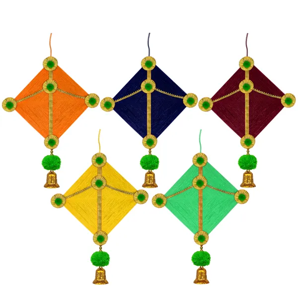 Multicolour_Handmade_Traditional_Design_Woolen_Kites_With_Beads_Pack_Of_5