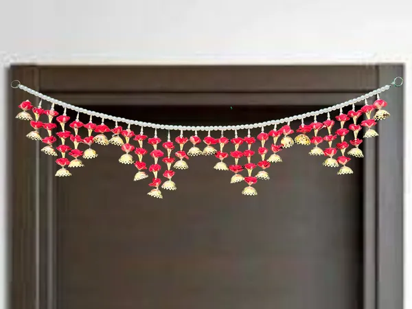 Multicolour_Decorative_Handcrafted_Flower_Door_Toran_With_Beads