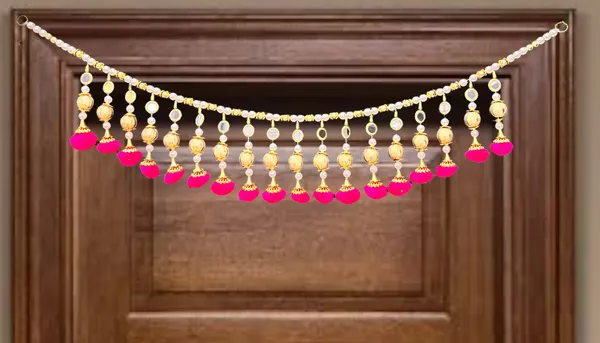 Multicolour_Decorative_Handcrafted_Door_Toran_With_Gota_Ball