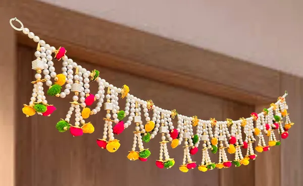 Multicolour_Decorative_Handmade_Beads_Door_Toran_With_Pom_Flower
