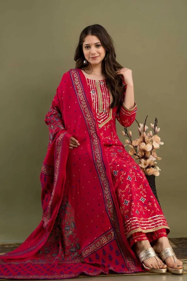 Pink_Viscose_Rayon_Embroidered_Kurta_Sharara_Set_For_Women