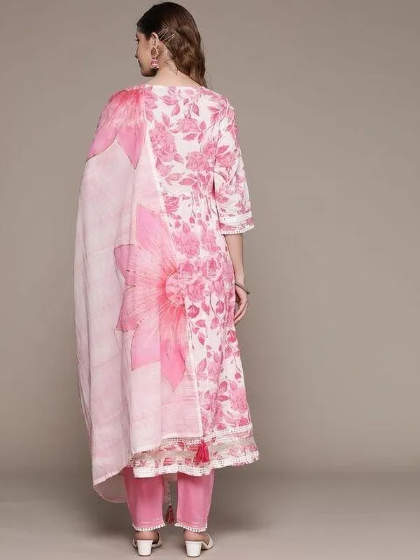 Purple_&_White_Pure_Cotton_Printed_Kurta_Pant_Set_For_Women