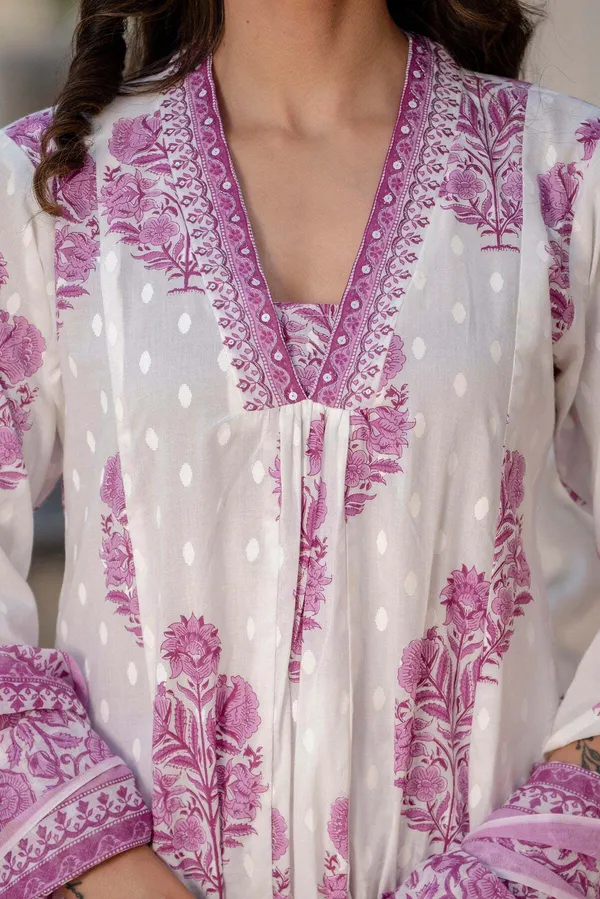 Purple_Pure_Cotton_Floral_Print_Kurta_Palazzo_Set_For_Women