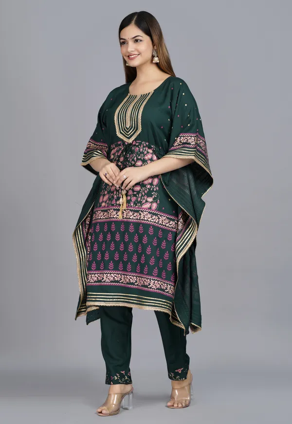 Dark_Blue_Viscose_Rayon_Printed_Kaftan_Pant_Set_For_Women