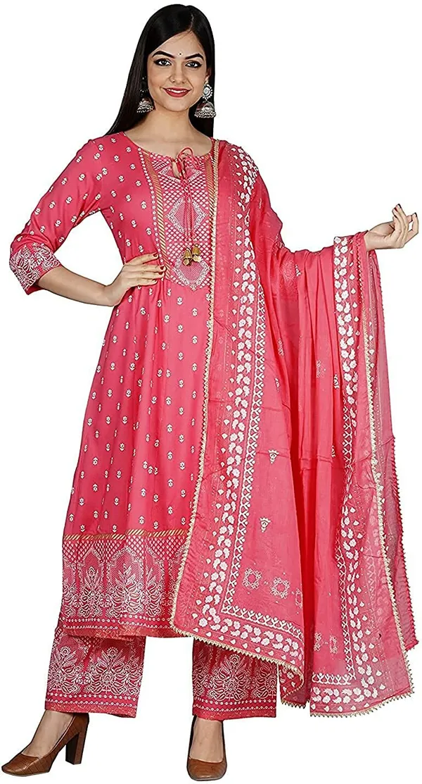 Pink_Viscose_Rayon_Printed_Kurta_Palazzo_Set_For_Women