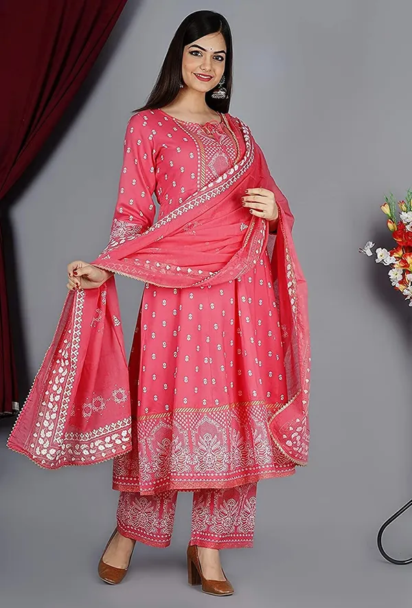 Pink_Viscose_Rayon_Printed_Kurta_Palazzo_Set_For_Women