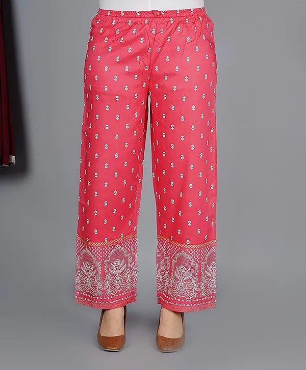 Pink_Viscose_Rayon_Printed_Kurta_Palazzo_Set_For_Women