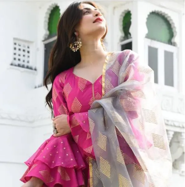 Pink_Viscose_Rayon_Printed_Kurta__Set_For_Women