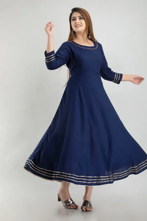 Dark_Blue_Viscose_Rayon_Striped_A-Line_Kurta_For_Women