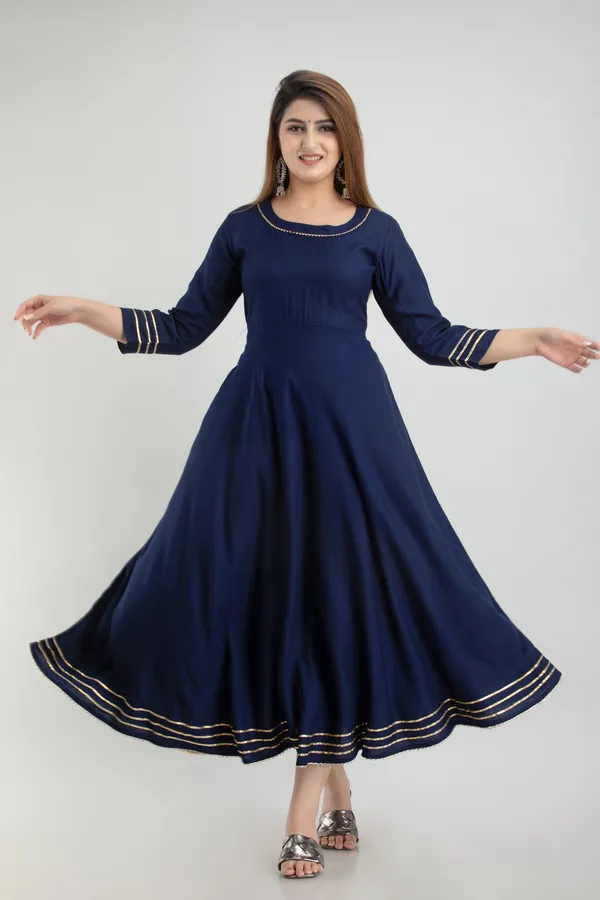 Dark_Blue_Viscose_Rayon_Striped_A-Line_Kurta_For_Women