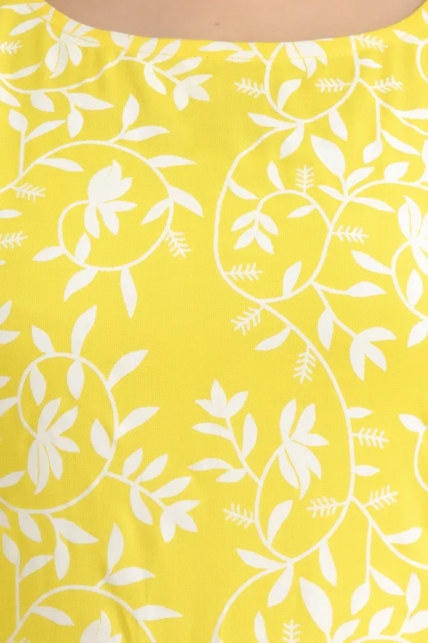 Yellow_Viscose_Rayon_Printed_A-Line_Kurta_For_Women