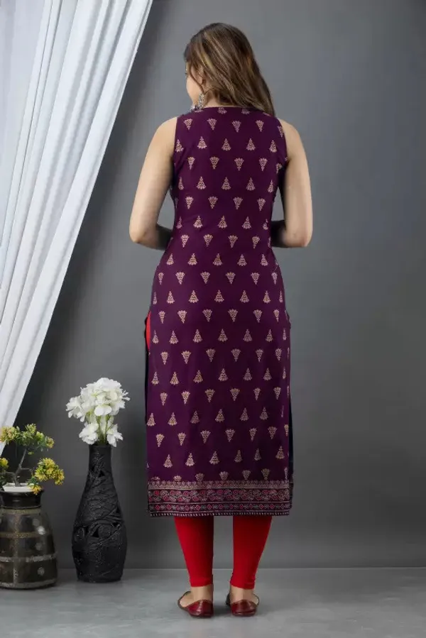 Purple_&_Gold_&_Maroon_Viscose_Rayon_Floral_Print_Straight_Kurta_For_Women