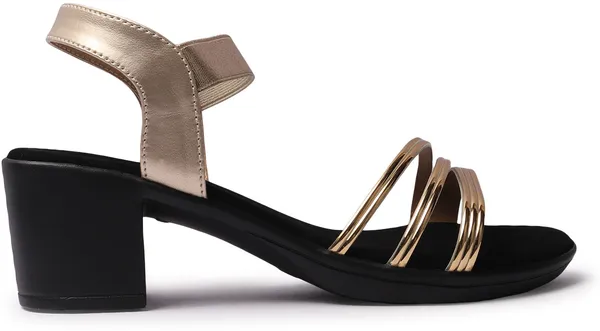 Gold::Black_D__Leather_Sandal__Casual::Party::Formal_Sandals__For_Women