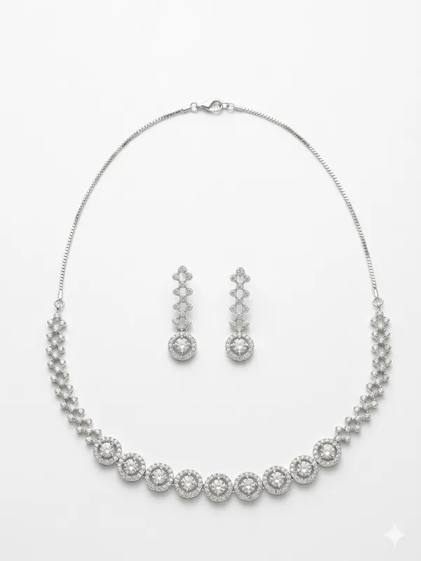 Silver_White_Premium____With_Stone_Choker_Set_For_Women