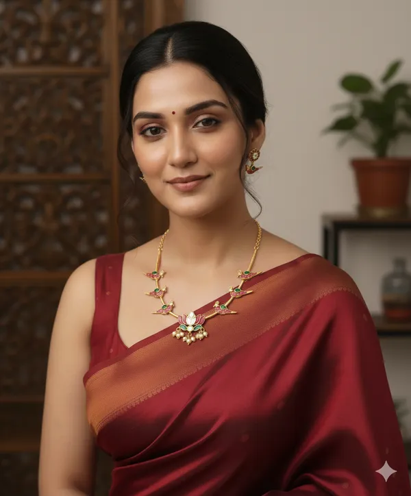 Golden_And_Red_Premium____Necklace_Set_For_Women