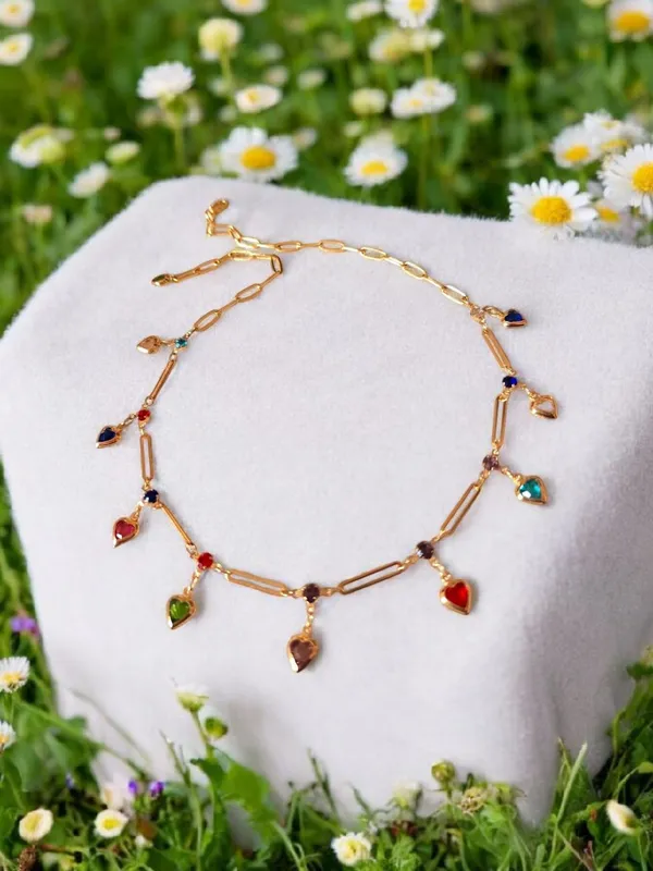 Golden_With_Multicolor_Premium____Necklace_For_Women