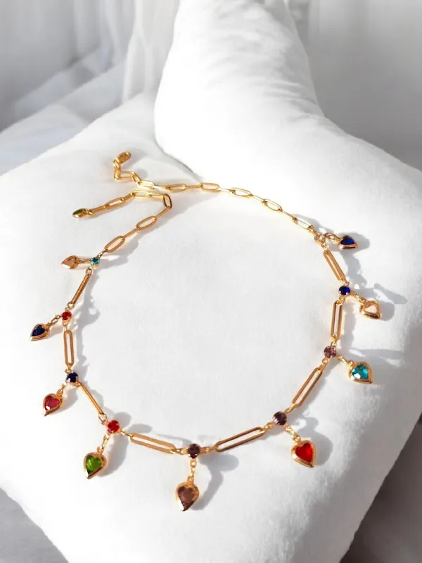 Golden_With_Multicolor_Premium____Necklace_For_Women