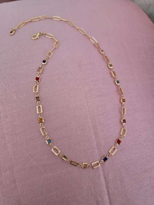Golden_With_Multicolor_Premium____Necklace_For_Women
