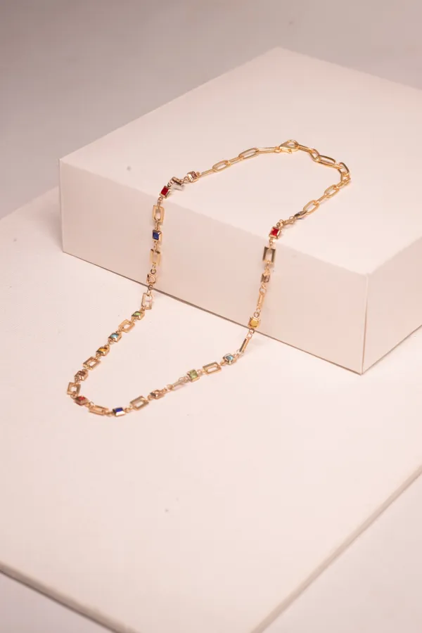 Golden_With_Multicolor_Premium____Necklace_For_Women