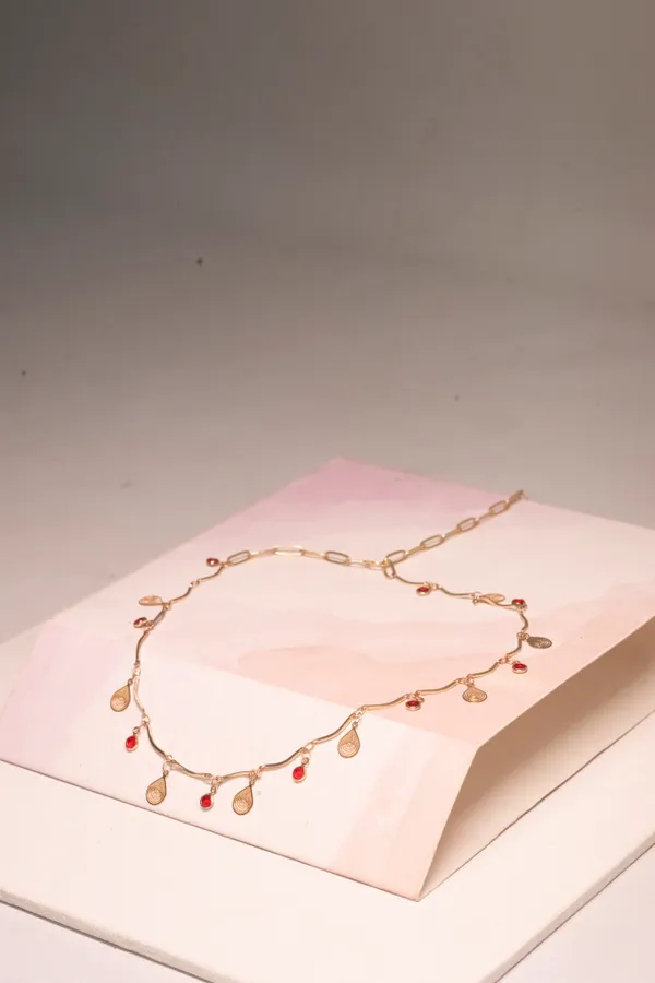 Golden_And_Red_Premium____Necklace_For_Women